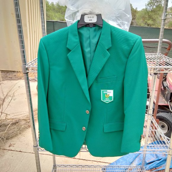 MAXWELL PARK Blazer Kelly Green 44S Exceptionalis PGA III Champion Patch - Picture 2 of 10